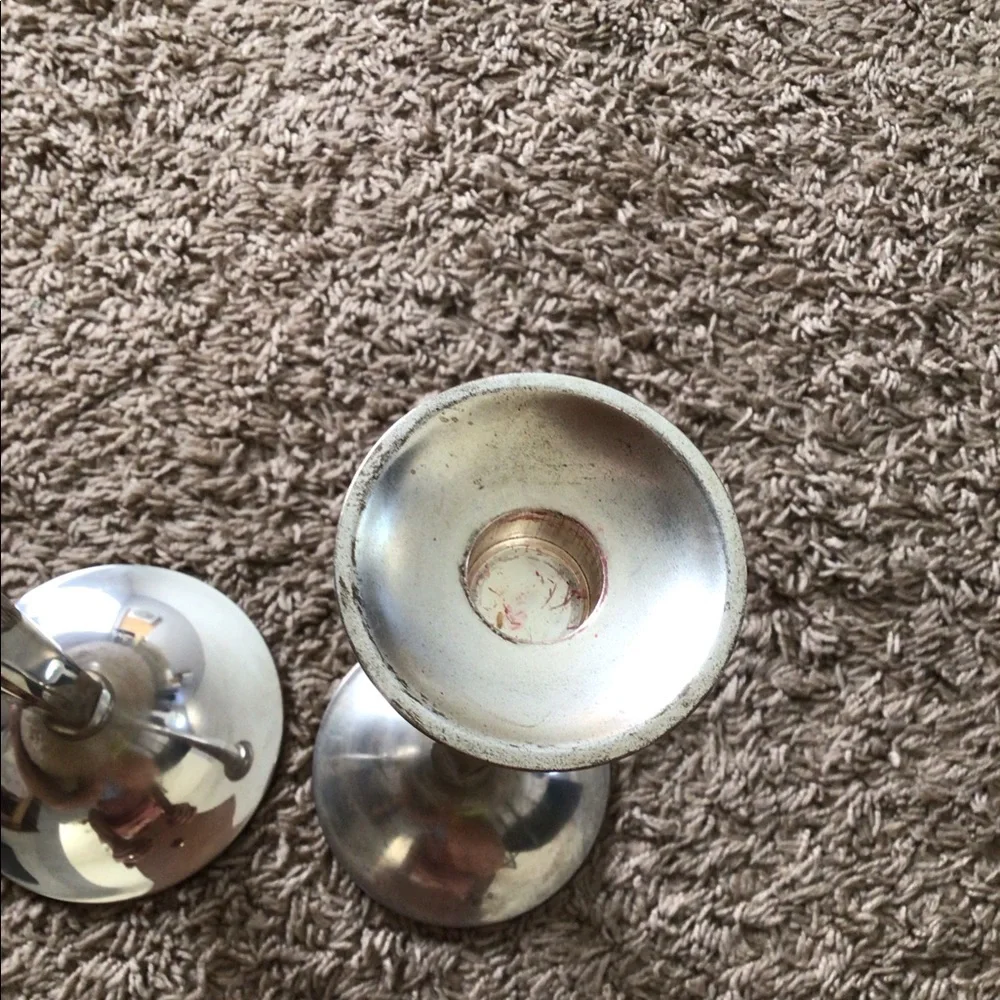 (2) Pottery Barn candle holders
